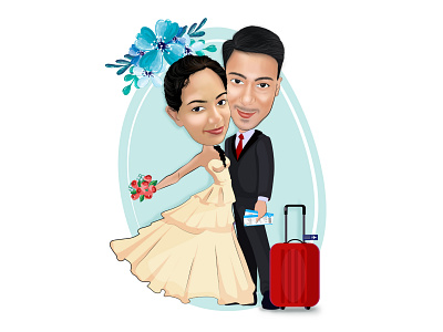 Caricature  of couples