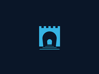 Tunnel branding icon identity logo negative space ngrok road tunnel