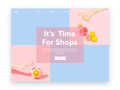 Natural Products Store design minimal typography ui ux web website