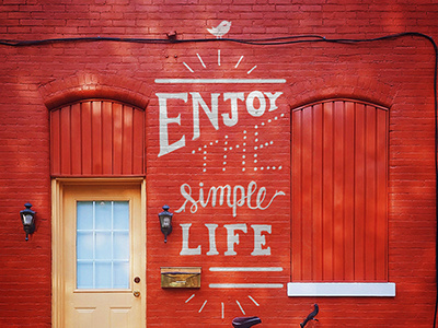 Enjoy The Simple Life art design handlettering lettering typography