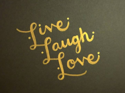 Live laugh love art design handlettering lettering typography