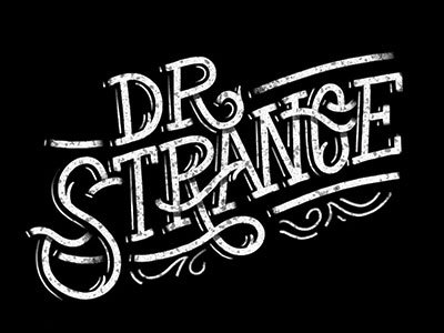 Dr Strange. lettering logo marvel