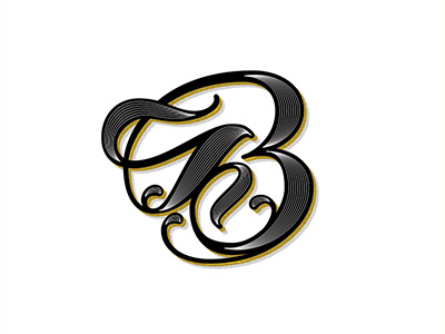 Letter B handmade letter lettering logo vector