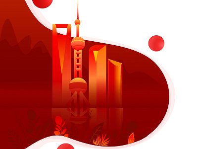 Shanghai illustration vector web