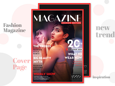 Magazine Cover Page graphic design magazine cover new trend print print media