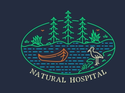 Natural Hospital T-Shirt animals apparel beach bird boat fisherman fishing lake monoline mountain national park nature ocean outdoors outline summer tattoo tshirt wildlife