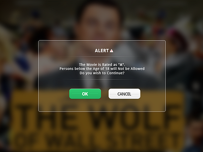 Alert alert button clean design flat movie