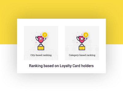 Rank Based Loyalty Card Holder app card dashboad design flat icon illustration loyalty rank ui vector web