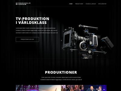 StockholmStudios commercials onepage production stockholm tv production tv studio
