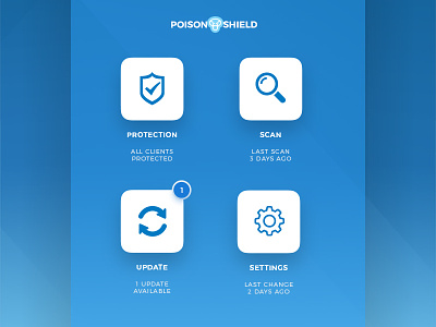 Poison Shield UI desktop interface ui user
