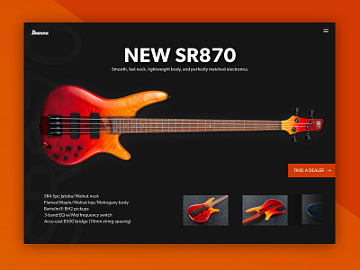 Ibanez Product Page #MadeWithXD