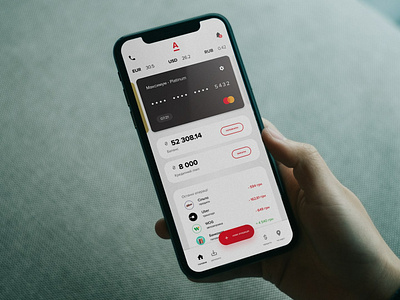 Alfa-Bank concept mobile app animation app bank design finance mobile ui ux