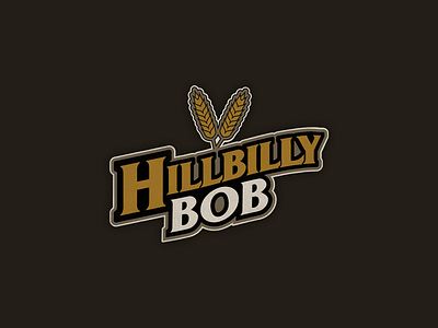 Hillbilly Bob branding farmer game hillbilly identity logo wheat