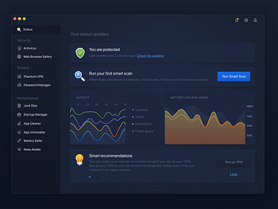 Security App Dashboard