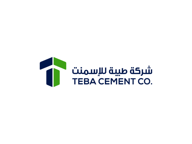 TEBA CEMENT logo uae calligraphy typography branding logo