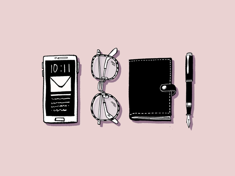 Rules for modern life black and white line drawing books illustration