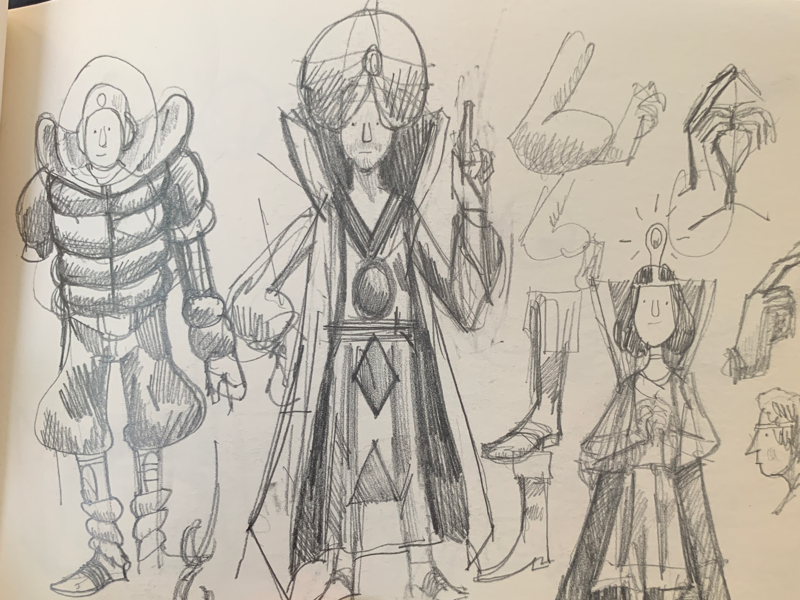 Sketchbook: costumes pencil sketchbook costume character