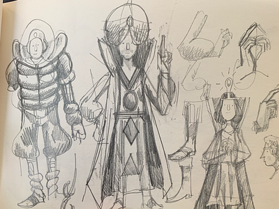 Sketchbook: costumes character costume pencil sketchbook