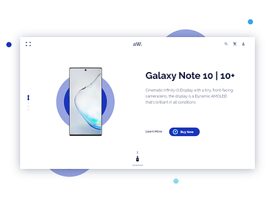 Landing page for handphone store