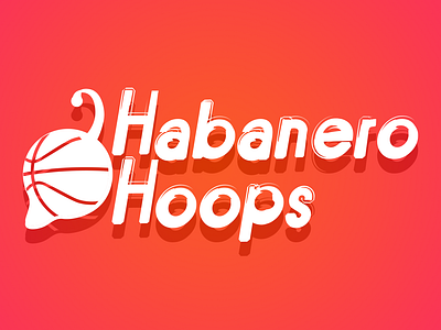 Habanero Hoops Logo branding design icon illustration logo typography vector