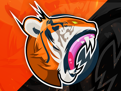 Tiger Mascot branding design icon illustration logo mascot sports tiger tiger logo vector