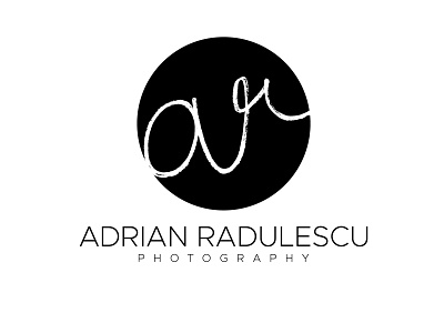 Logo for photographer Adrian Radulescu branding design graphic design illustration lettering logo logo 2d logo creation logo design logo inspiration logodesigner logomaker logotype