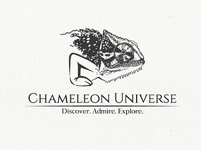Logo concept for the educational website about chameleons