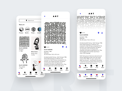 The Art App app art artist artistic design icon minimal ui ux