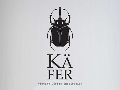 Kaefer Store Logo animal black branding graphic illustration insect logo vintage