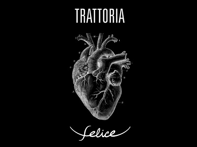 Trattoria Felice Valentine's Day heart love trattoria valentine
