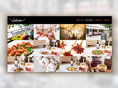 Trattoria Felice food restaurant ui ux web web develoment