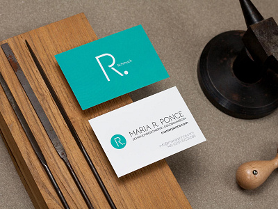 María R. Ponce Jeweler - Business Cards branding clean design identity logo logotype mark minimal