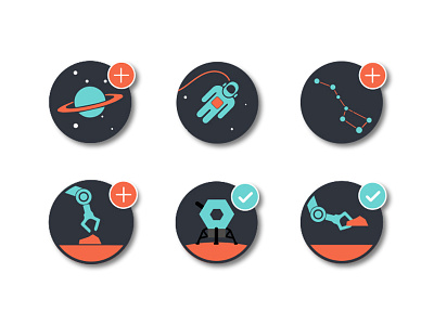 Taskly Icons app flat design graphic design icons illustration simple space taskly ux ux design
