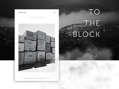 Gabriel Sobin Website artist black and white clean pictures simple ui ux web web design white wordpress