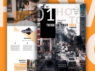 Mindfulness website Layout