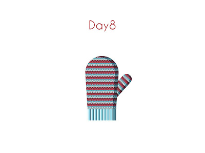 8 Day Christmas Calendar calendar christmas glove illustration