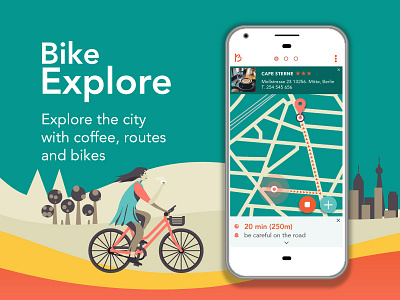 La bicicleta tourist App appdesign application design graphicdesign illustration interface ui ux webdesign website