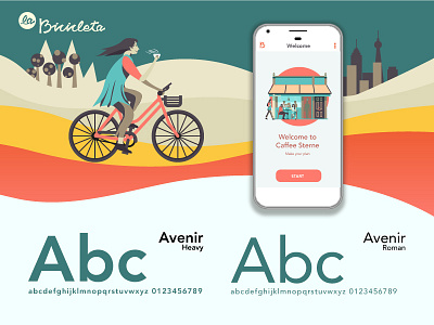 UI typography for la bicicleta App