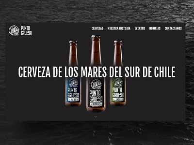 Brewing Co. Landing Page beer black and white crafted interaction landing page layout site ui ux web web design