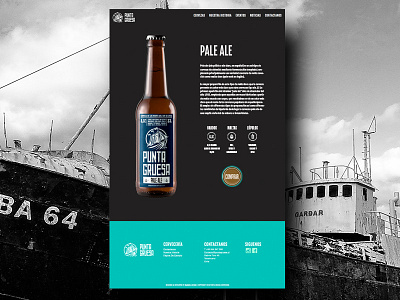 Brewing Co. Beer Section beer black and white crafted interaction landing page layout site ui ux web web design