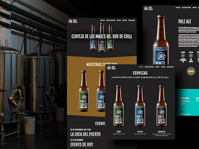 Brewing Co. Beer Section beer black and white crafted interaction landing page layout site ui ux web web design