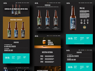 Brewing Co. Landing Page beer black and white crafted interaction landing page layout site ui ux web web design