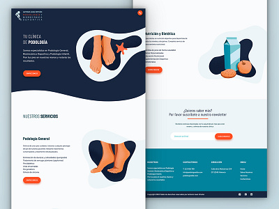 Podiatry clinic app clinic graphic illustration ipad mobile podiatry site ui ux web web design