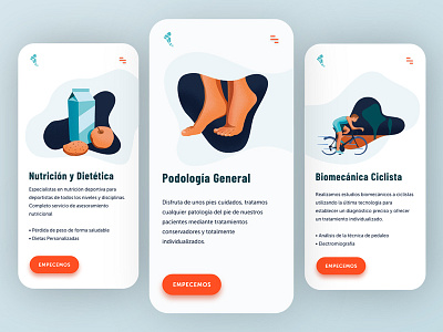 Podiatry clinic app clinic graphic illustration ipad mobile podiatry site ui ux web web design