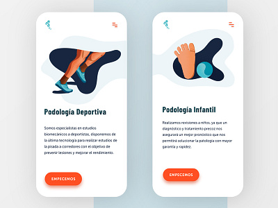 Podiatry clinic app clinic graphic illustration ipad mobile podiatry site ui ux web web design