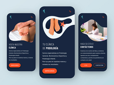 Podiatry clinic app clinic graphic illustration ipad mobile podiatry site ui ux web web design