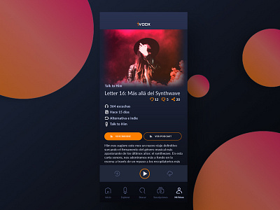 iVoox podcast app design ivoox podcast redesgin responsive design ui ux web