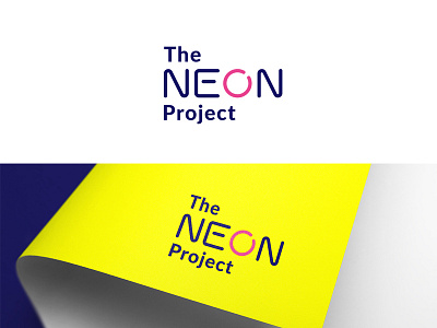 ThE nEon ProJect - Logo Design abstract app branding icon icons identity illustrations letter logo mark set type