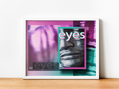 Eyes colour design freelance gradient illustration poster poster art sculpture
