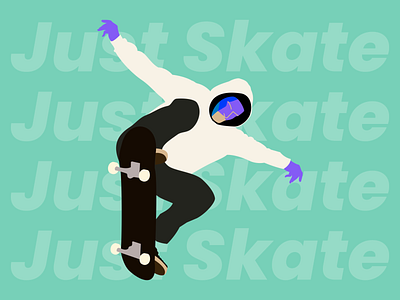 Just Skate design graphic design illustration vector
